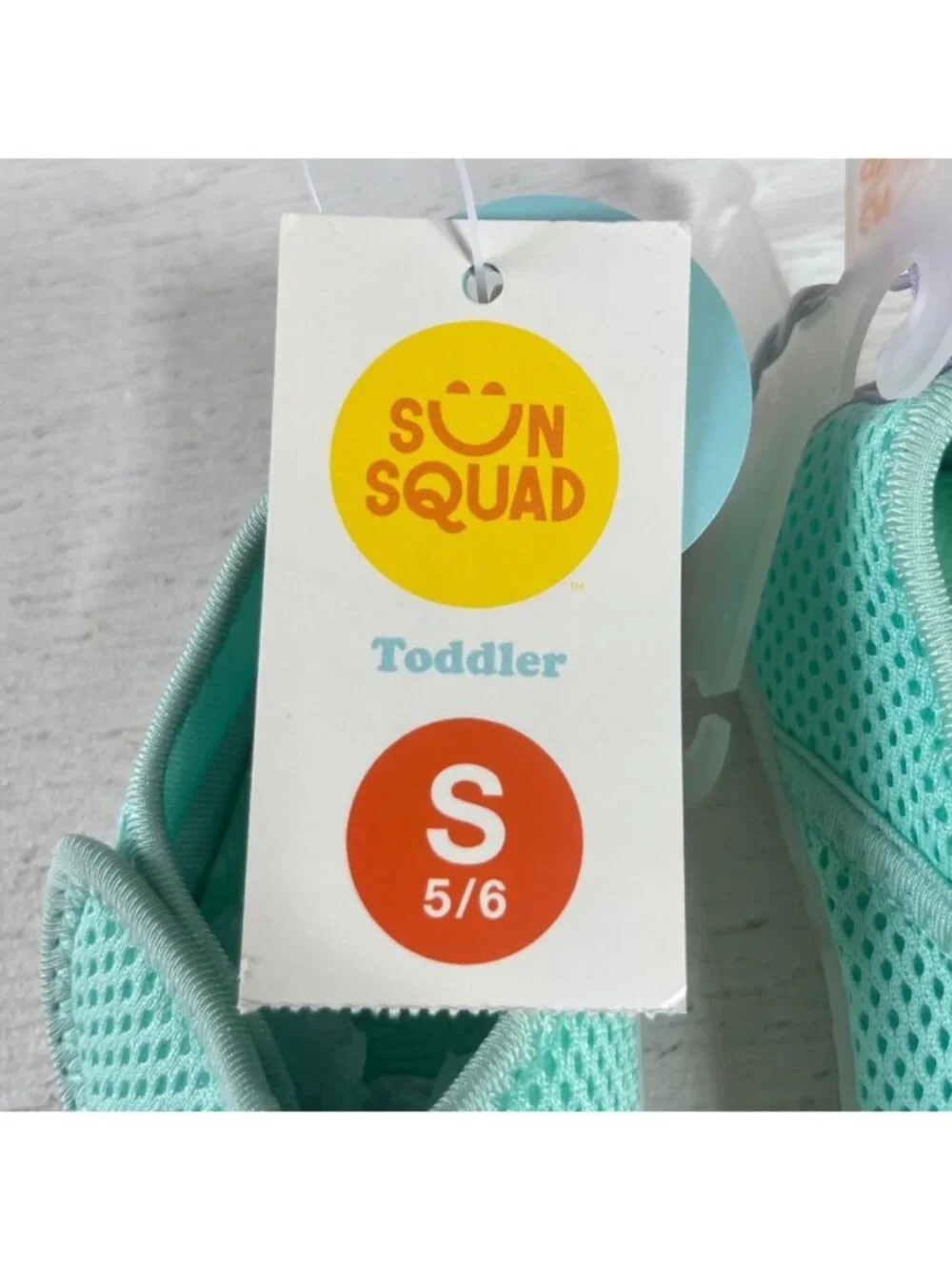 Sun Squad Water Shoes Mesh Aqua Toddler Size Small 5/6 New Lightweight Summer
